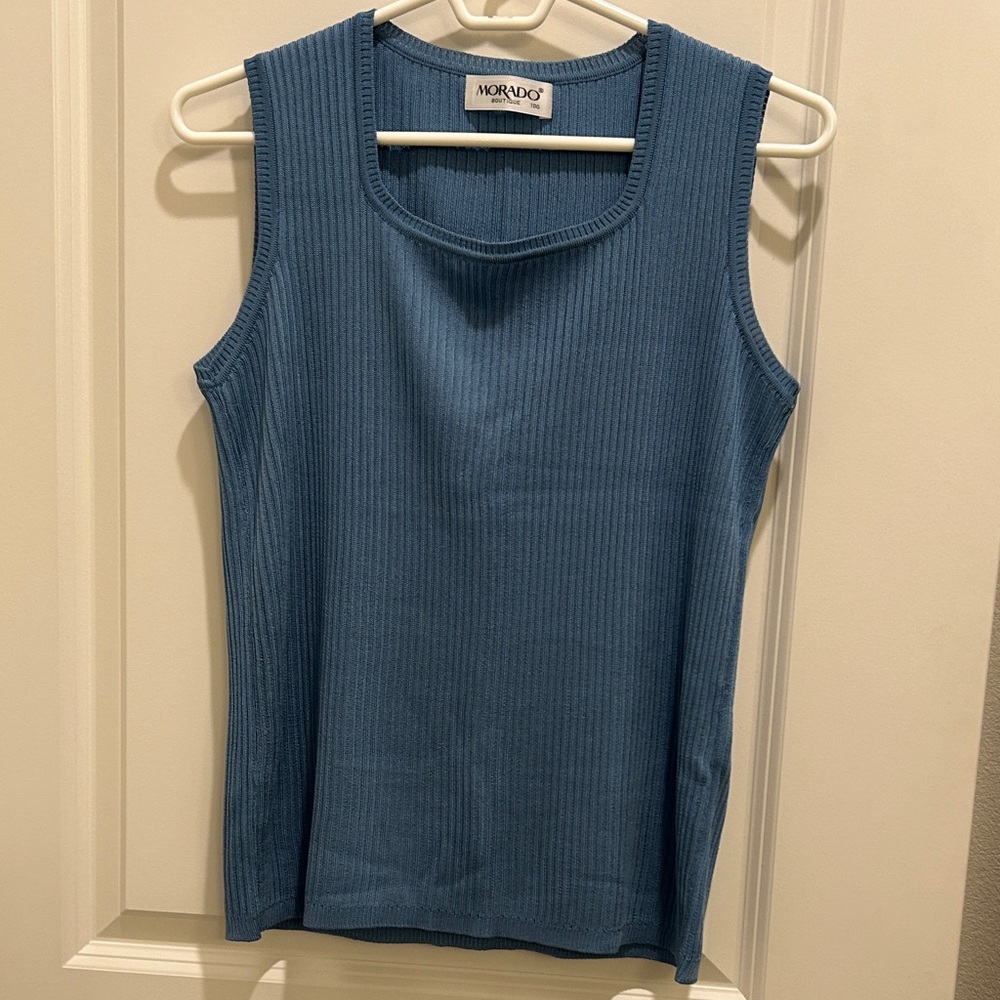 Blue Women's Knit Tank Top